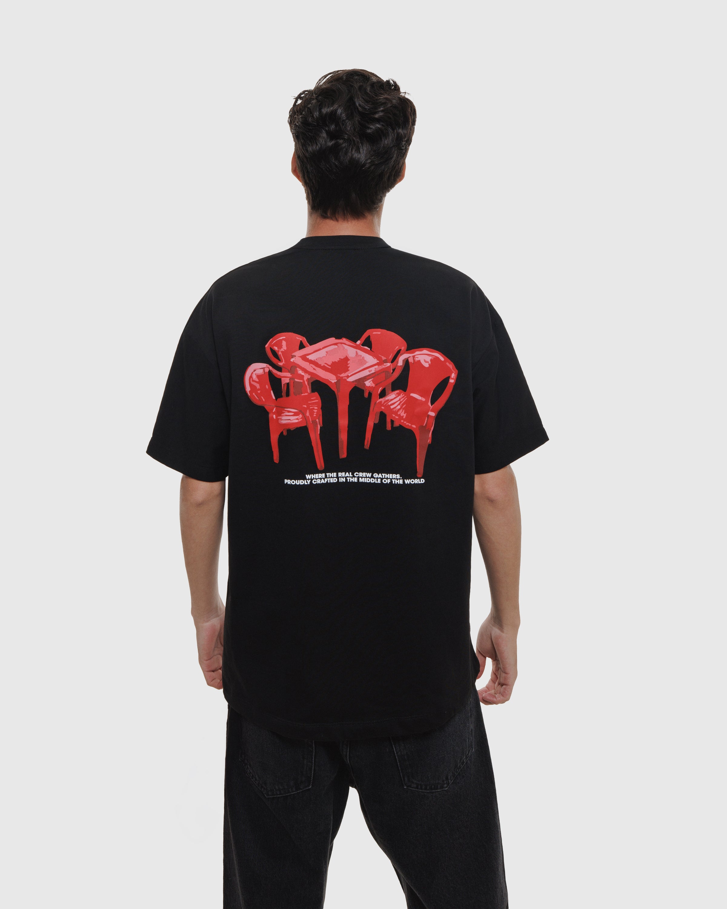 Camiseta Red Table Jet Black - Barrio Lindo - modelo