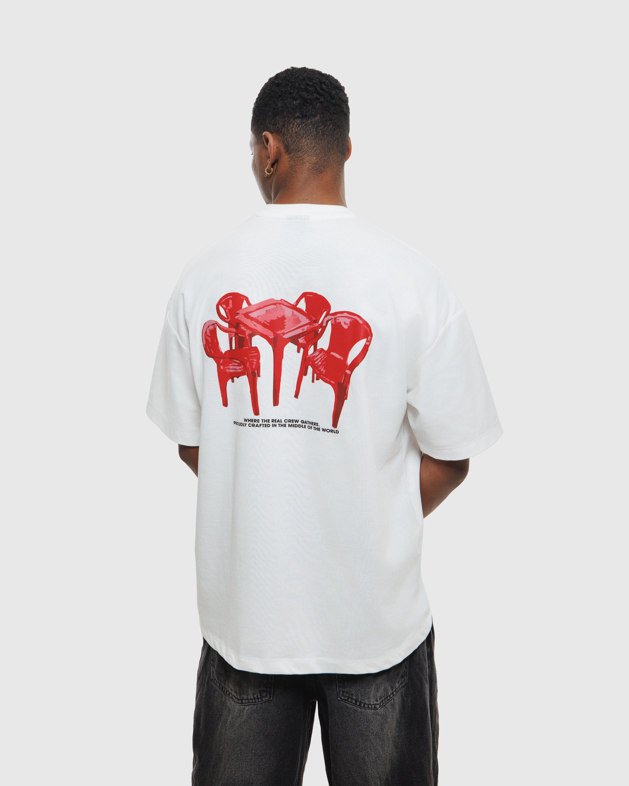Camiseta Red Table Soft White - Barrio Lindo - modelo
