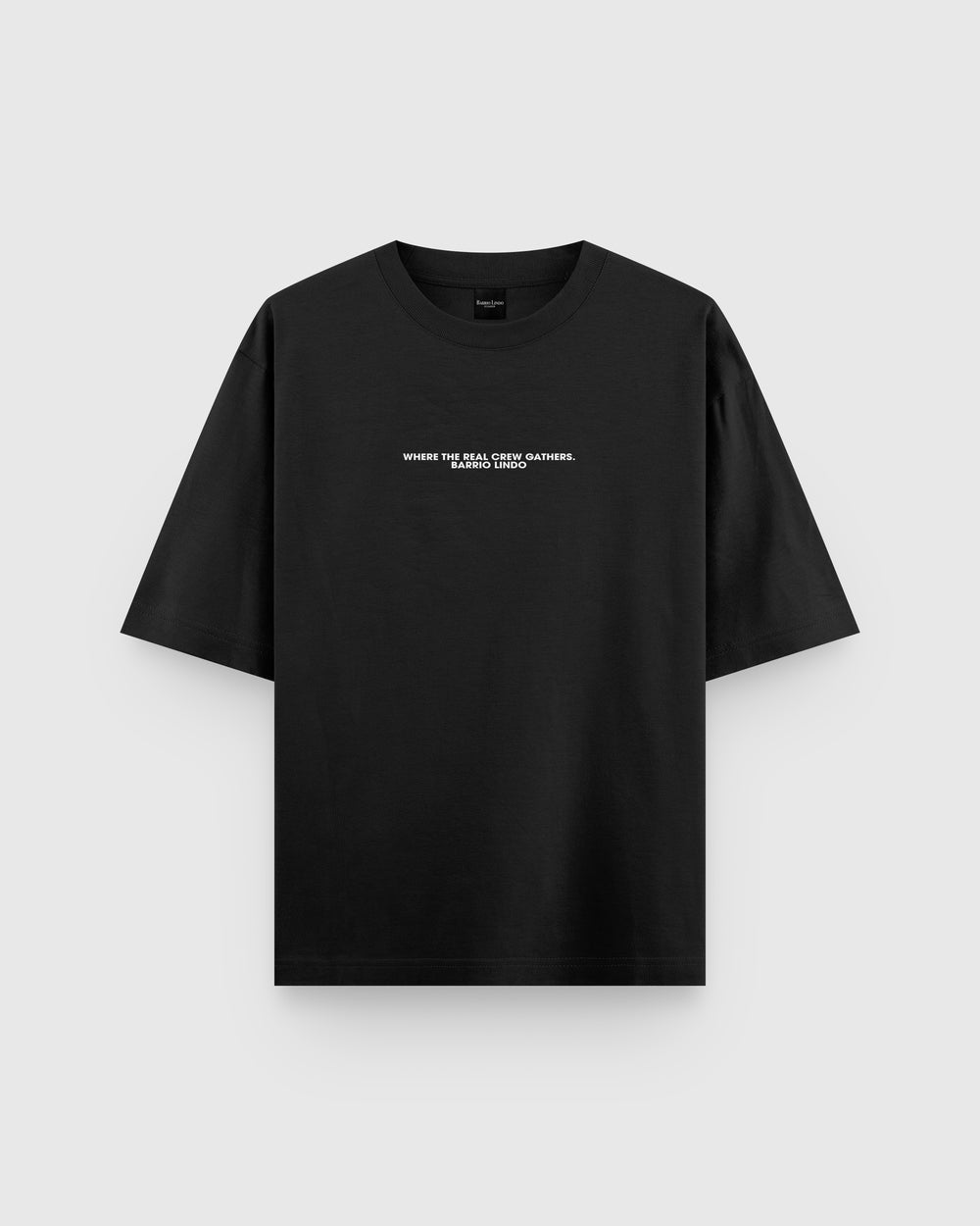 Camiseta Red Table Jet Black - Barrio Lindo - vista frontal