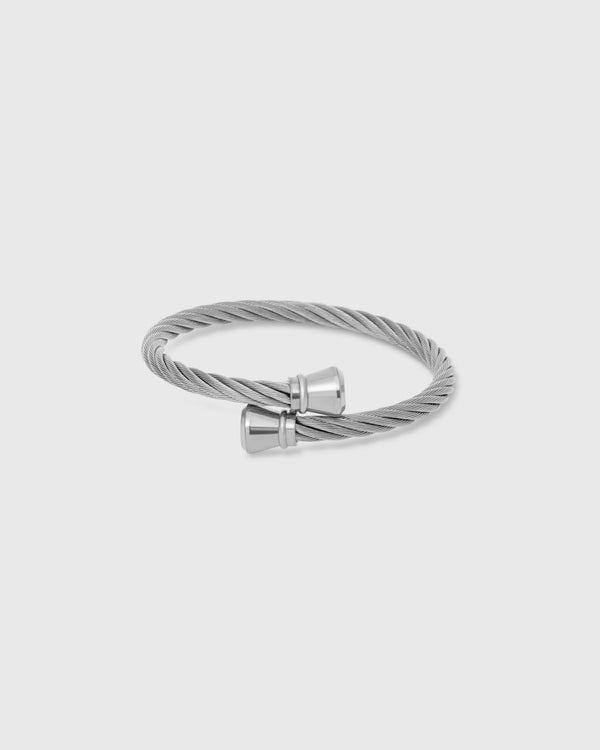 Brazalete Plein Plateado