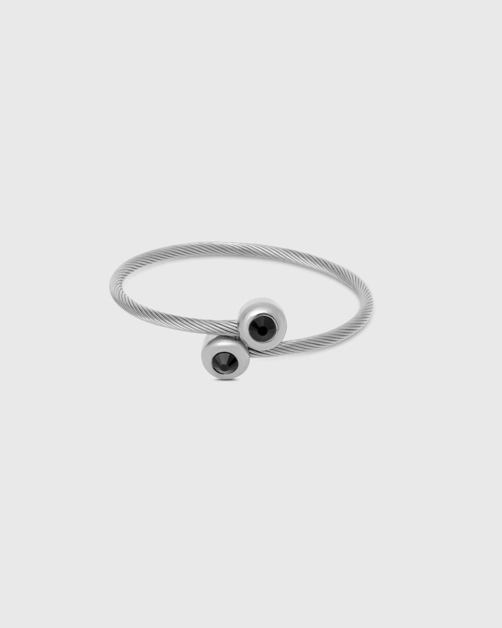 Brazalete Two Eyes Plateado