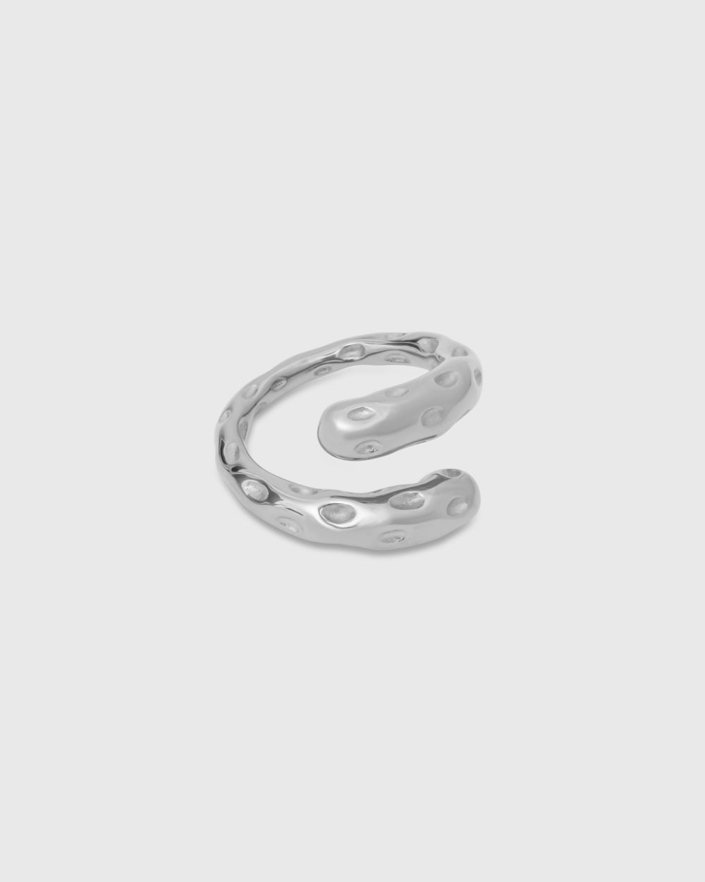 Anillo Hueco Plateado