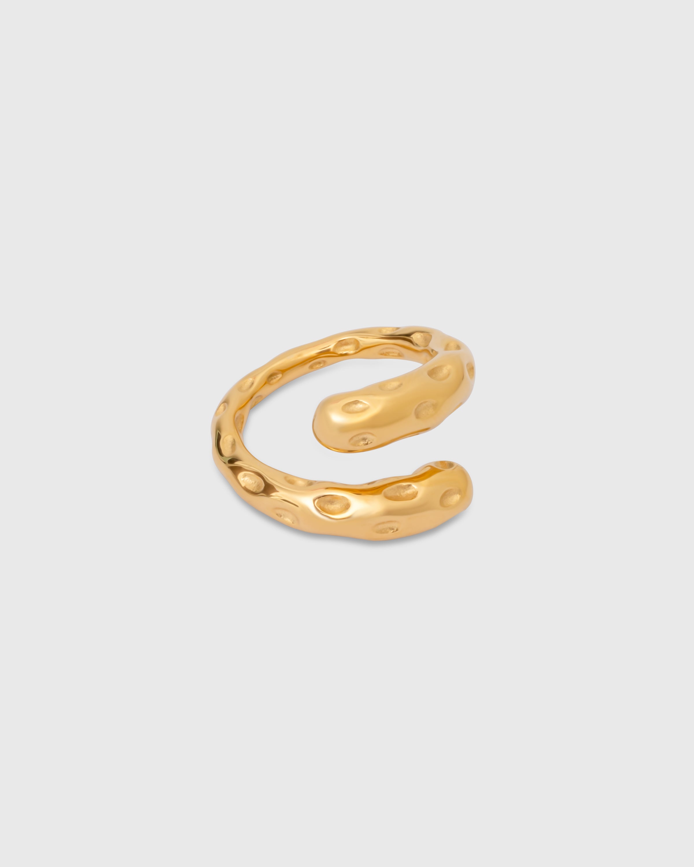 Anillo Hueco Dorado