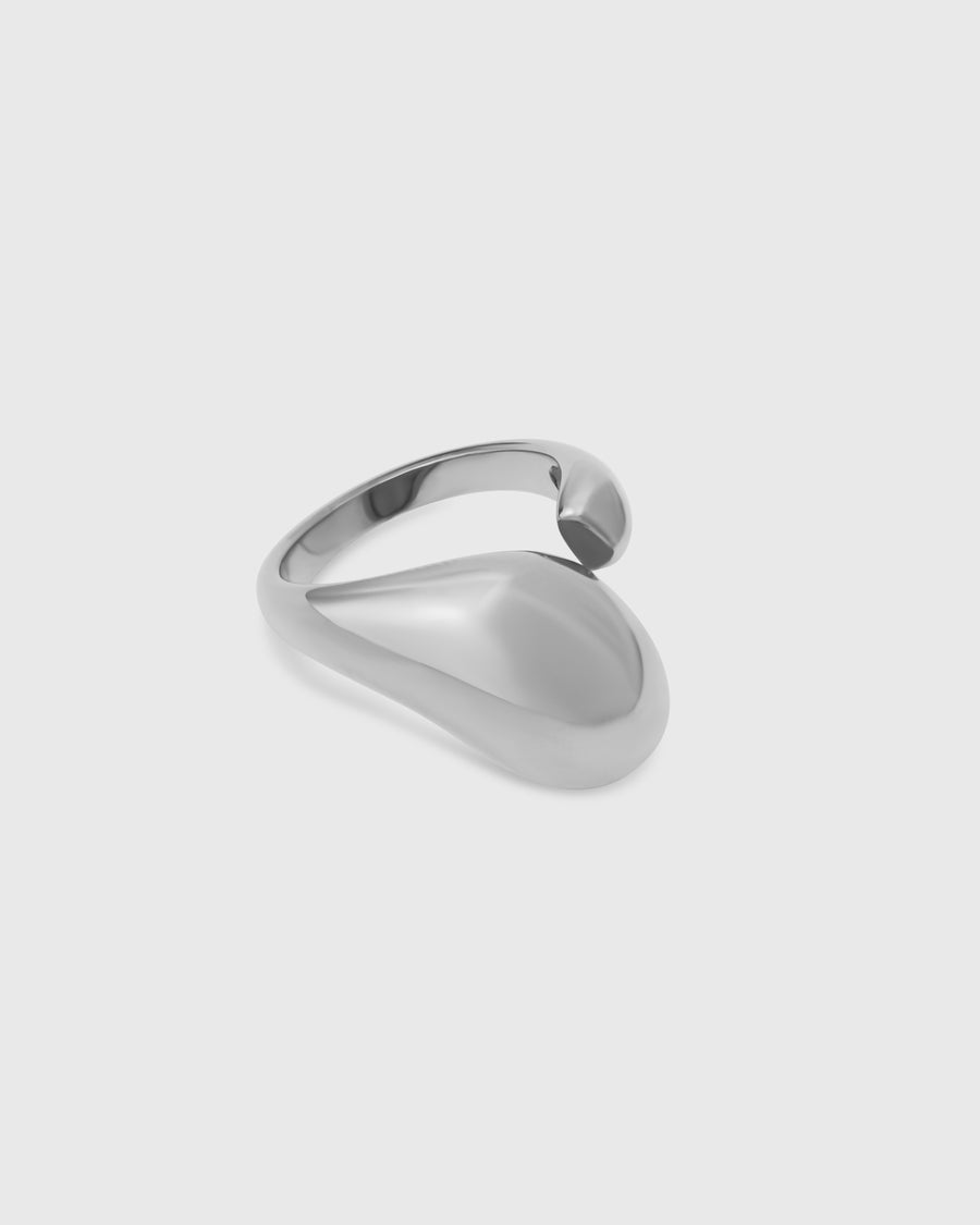 Anillo Onda Plateado