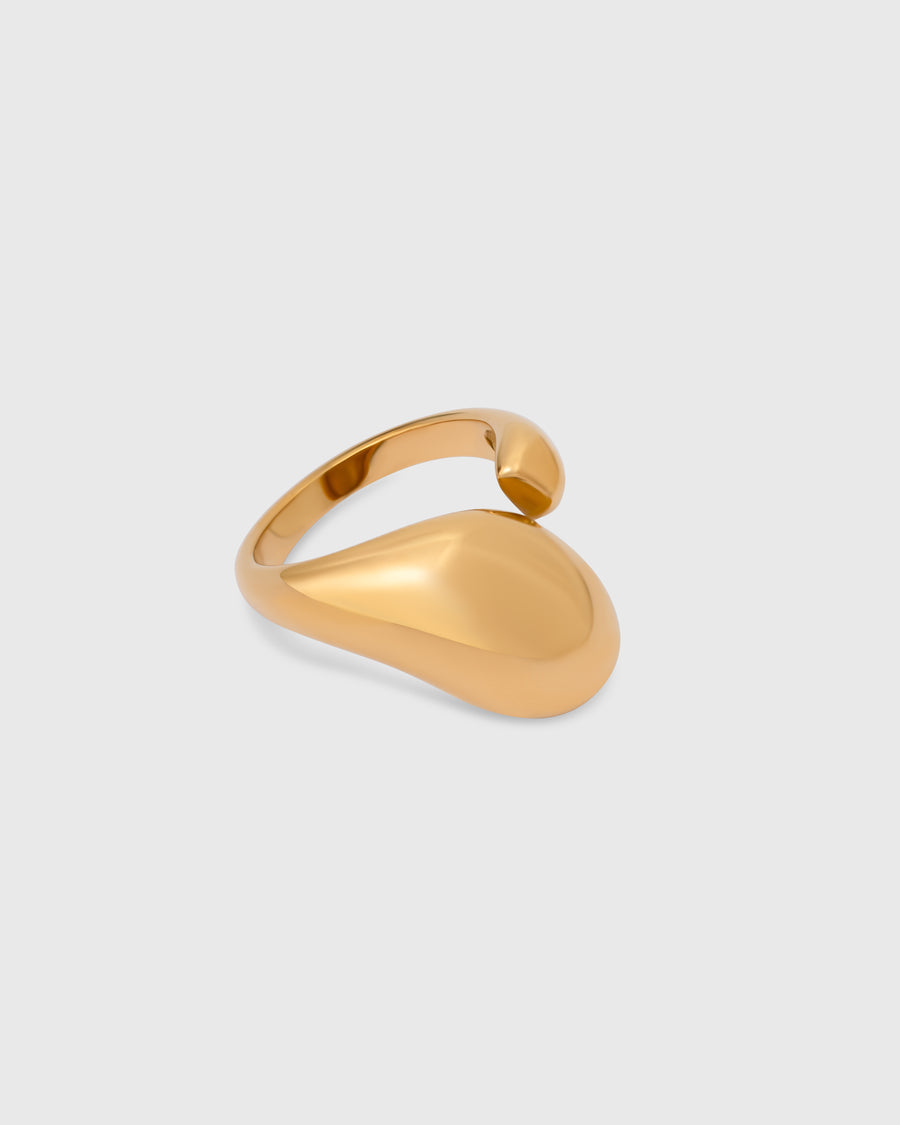 Anillo Onda Dorado