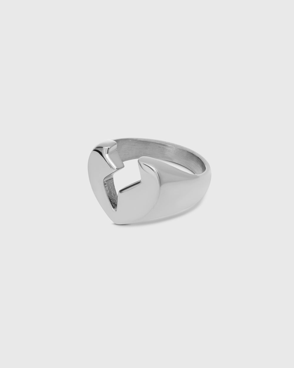 Anillo Heartless Plateado