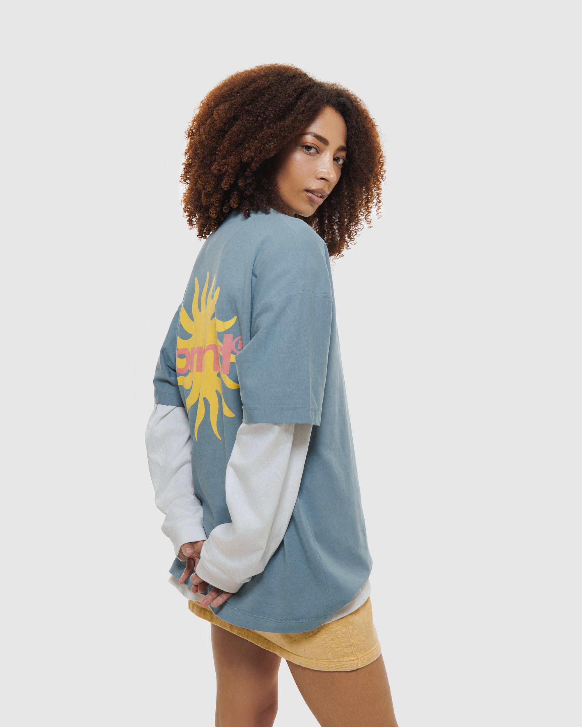 Camiseta Sun Celeste